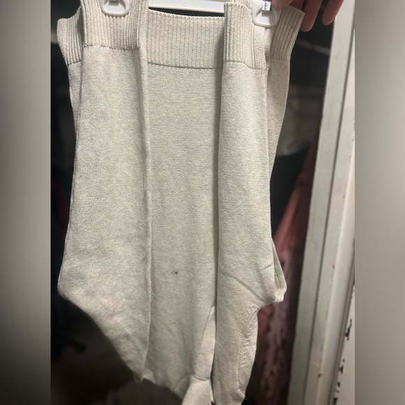 EXPRESS----BRAND NEW W TAGS!--GORGEOUS COTTON JOHNNY COLLAR OATMEAL SWEATER - Picture 5 of 5